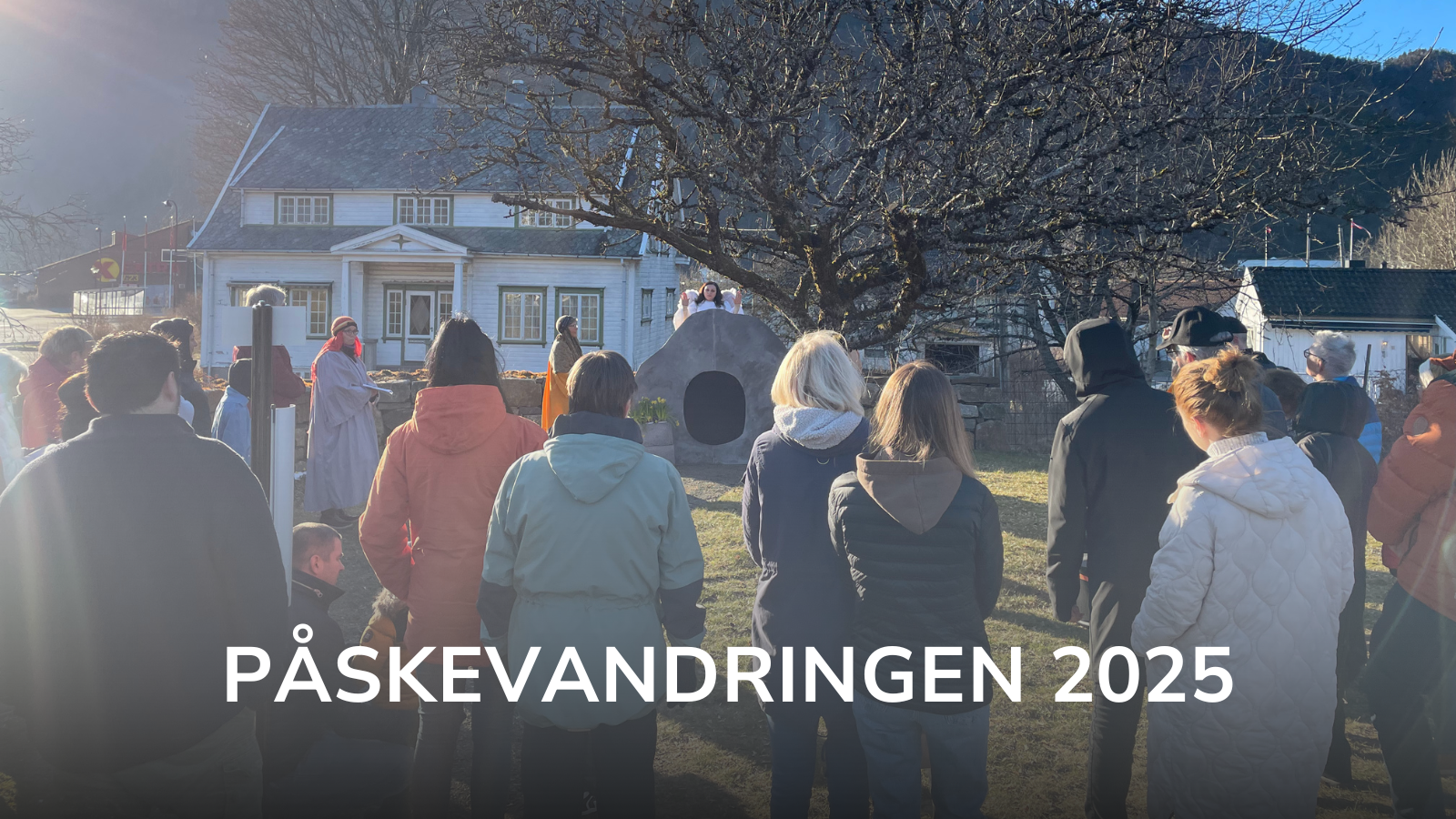 Bilde fra sang under påskevandringen
